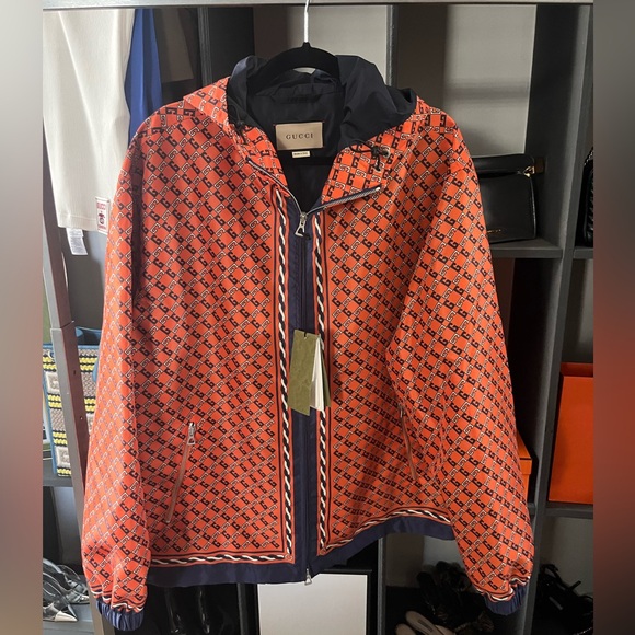 Gucci Orange Patterned Jacket - Picture 8 of 16